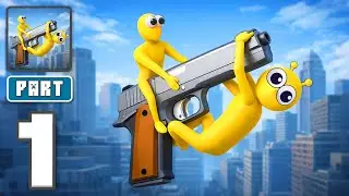 Flip Beat: Ragdoll Gun Shooter - Gameplay Walkthrough Part 1 - Spin Fire Take Down (iOS, Android)
