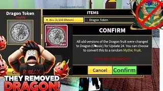 Blox Fruits REMOVED Dragon from Inventory?! Biggest Scam?! #bloxfruits  #roblox #gamerrobot  #uzoth
