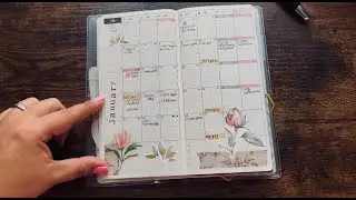 January Flip Through | Hobonichi Weeks | Through the Purple Night