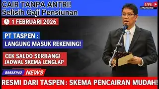 CAIR TANPA ANTRI! Selisih Gaji Pensiunan Resmi Dicairkan PT TASPEN 1 Februari 2026, Masuk Rekening!