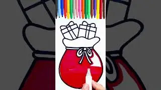 Easy Drawing a Santa Claus Bag Step By Step | BittyBrush For Kids #howtodraw #easydrawing #drawing