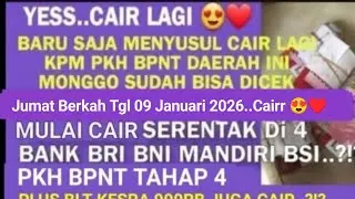 YESS BARU MENYUSUL CAIR LAGI SALDO BARU MASUK KKS PKH BPNT DAERAH INI & BANK INI CEK