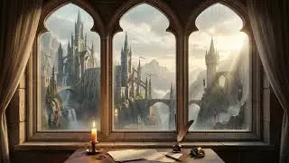 Basgiath window / fourth wing reading ambience / rain sounds