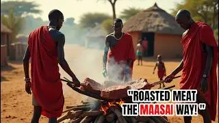 🔥 See How the Maasai Cook Over an Open Fire! 😲🍖 Traditional African BBQ Like You&rsquo;ve NEVER Seen!