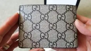 WOW! Unboxing $340 Authentic GUCCI Bi-Fold Tiger Mens Wallet! 6 9 18