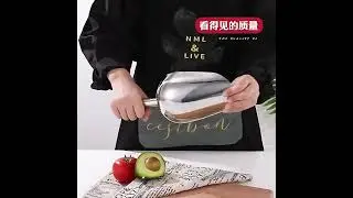 Stainless steel scoop