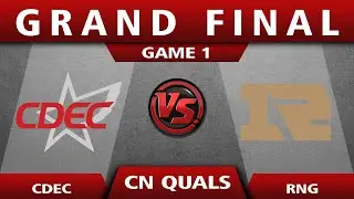 CDEC vs Royal Never Give Up Game 1 - TI9 CN Regional Qualifiers: Grand Finals