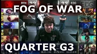 EDG vs ROX G3 - ROX FOG OF WAR Player Experience (w/ Kiwikid) | Quarter Finals LoL S6 Worlds 2016