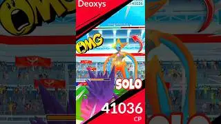 [SOLO] Deoxys Attack Form With Mega Gengar Only #pokemongo #soparstart #pokemon #shorts
