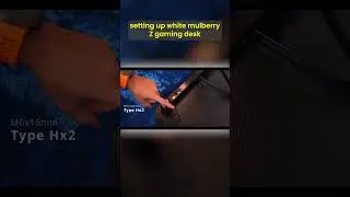 Setting Gaming desk #gamingdesk #whitemulberry #zgamingdesk