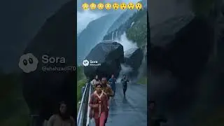 🌧️ Massive Rain Chaos! Mountains Collapse & Animals Run 🐒🐶🐱💥