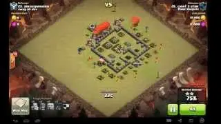Town Hall 4 - Balloon 3 Star Attack Strategy
