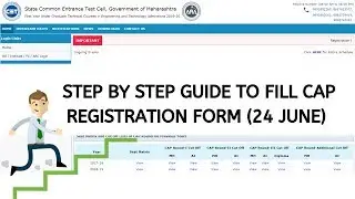 NEW REGISTRATION FOR CAP | ENGINEERING ADMISSION 2019