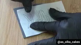 Буквы из мастики. Без молдов. Декор торта.