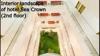 Interior landscape (on 2nd floor) of Hotel Sea Crown in Cox's Bazar