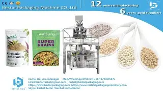 Granules zipper pouch automatic weighing filling doypack machine