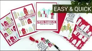 Easy and Quick Die Cut Christmas Cards with Bibi Cameron