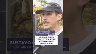 Co-chair of New York City DSA speaks after mamdani&rsquo;s mayoral win
