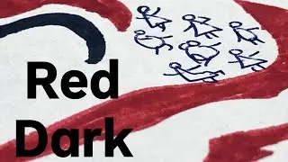 Stickman and Red Dark |Between Light and Shadow