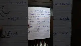 #Learn Double letter words