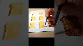 Stay Toasty 💛 #bread #toast #painting #art #smallartist #smallyoutuber #breakfast