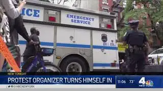 New York City Protest Organizer Turns Himself In To Police | NBC New York