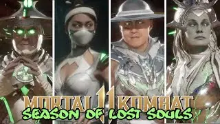 SKIN SHOWCASE: SEASON 9 KOMBAT LEAGUE SKINS - RAIDEN, KITANA, KUNG LAO, & CETRION ONLINE - MK11