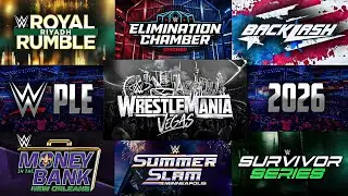 WWE All PLE Events 2026 | Full Schedule | January - December | Date & Venue