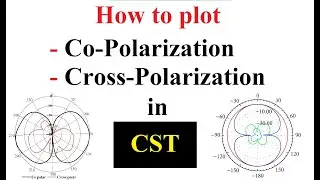 How to plot Co-polarization and Cross-polarization in CST Studio suite (2020)