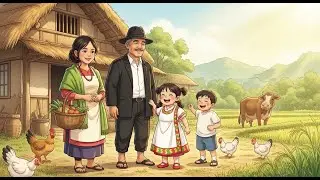 Simple Village lifestyle in Ghibli Style.. Daily  village Lifestyle in Rural Area....