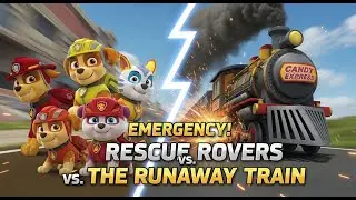 EMERGENCY! Rescue Rovers vs  The Runaway Train 🚂