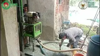 Proses Sumur Bor Jilid 2 Hari Ke-dua di TPA Al-HUDA Tasikmalaya Jawa Barat