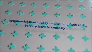 Commercial Hard Money Lenders Colorado
