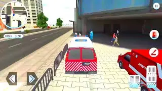 Roof Jumping ambulance Simulator - Rooftop Stunts Rescue Driver - Android Gameplay