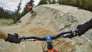 Blue Velvet 4 Man Train! Whistler Bike Park - GoPro | Jordan Boostmaster