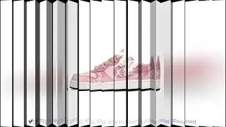 [Custom The trajectory of the pink butterfly]Nike Court Borough Series Low Top Skateboard Shoes GS P