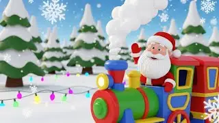 Santa&rsquo;s Color Train Song for Kids | Color Song, Christmas Nursery Rhymes & Baby Music 🎅🚂🌈🎶