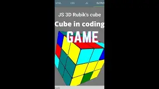How to solve Rubik's cube. Rubik's cube solving game in coding😍