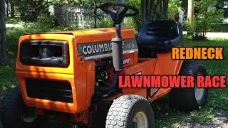 course de tracteurs a pelouse,Lac des Loups,qc 2015