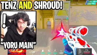 TENZ & SHROUD TROLLING RADIANT IMMORTAL PLAYERS!! - TENZ TESTING NEW CROSSHAIR ON YORU!! (VALORANT)
