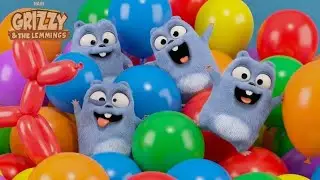 Grizzy and the lemmings | Balloon party 🎉 🎈 & More! | Multi Kids | HD 