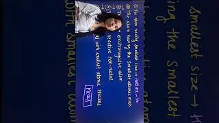 Periodic Classification MCQ | #mcq #shortvideo #viral