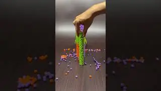 🔁 Reverse Beads Flow | Soothing Visual ASMR Short #asmr #satisfying #reverse