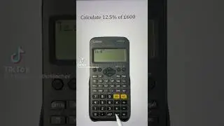 Finding Percentage on a calculator