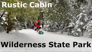 Michigan Rustic Cabin - Wilderness State Park - Winter - Waugoshance Cabin.