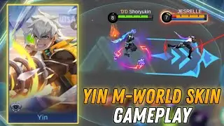 YIN M-WORLD SKIN 515 SKIN GAMEPLAY | YIN BEST BUILD 2022 - MOBILE LEGENDS