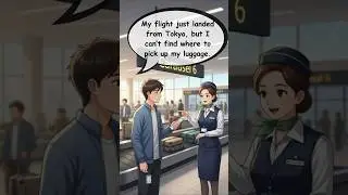 🧳 Baggage Claim at the Airport &ndash; Easy English Conversation for Beginners | Learn Travel English