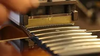 Fret press on Martin Martin OOO-28M Eric Clapton sunburst edition