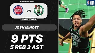 Josh Minott vs Detroit Pistons | 9 PTS 5 REB 3 AST 1 STL | NBA 11-26-2025 Highlights