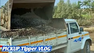 Stone Loading to Unloading Journey | Pickup Tipper Truck Vlog | No Voice